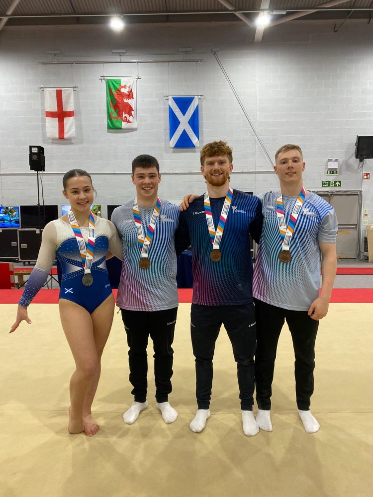 2025 Artistic Northern Europeans Championships individual medallists Isla, Moray, Euan and Kyle