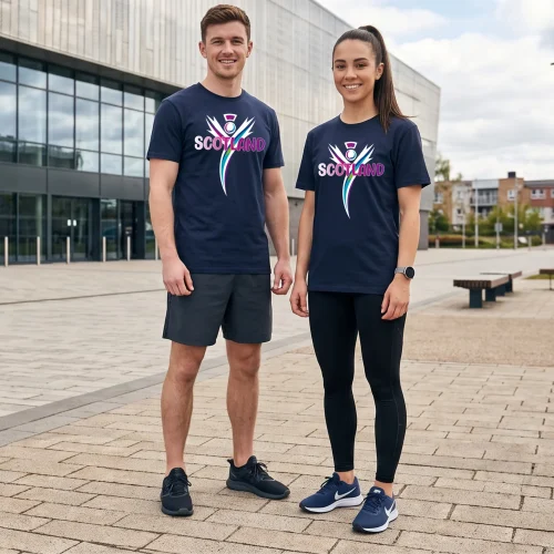 Scottish Gymnastics merchandise Scotland supporter tee 2026